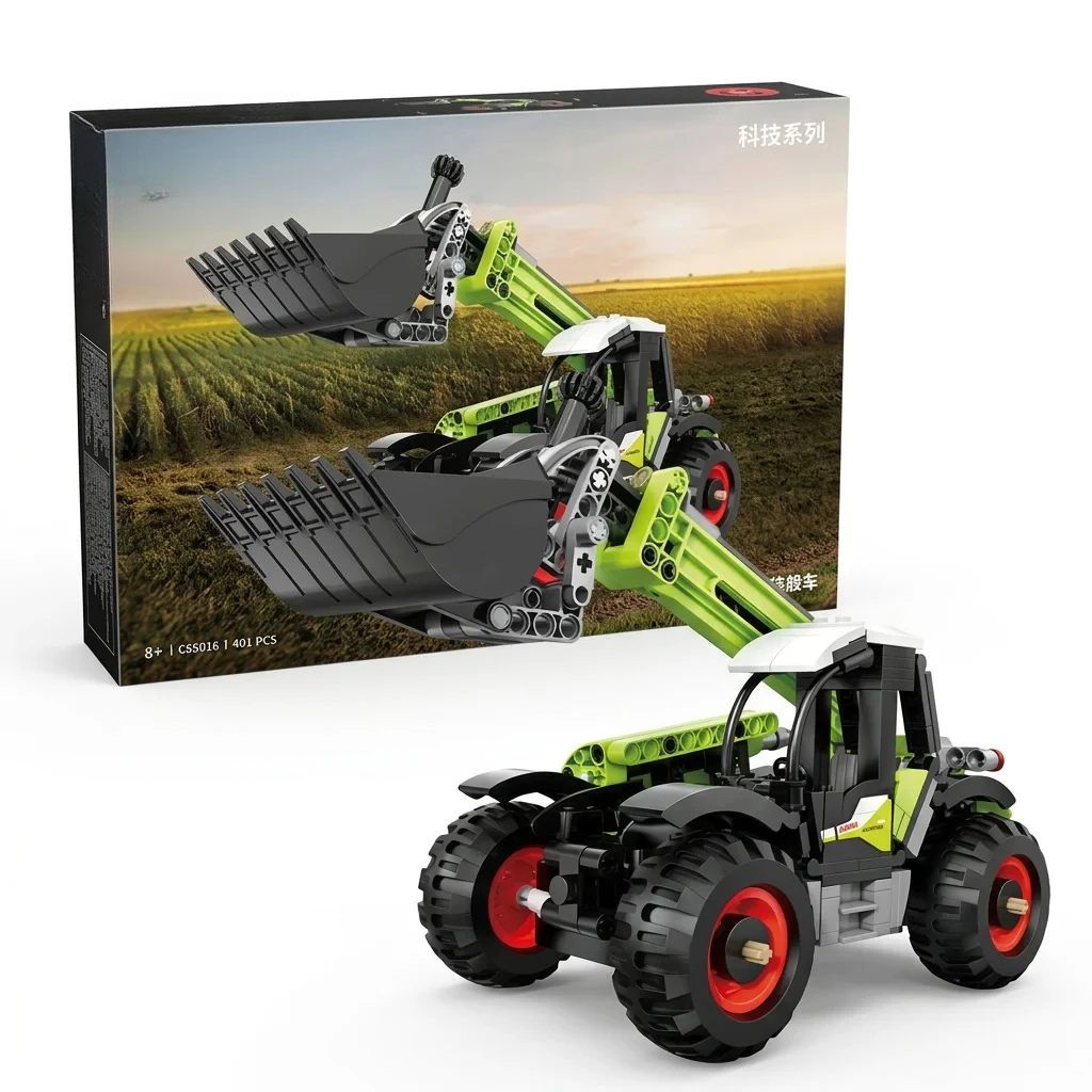 401PCS Technical Mini Agricultural Ioader Building Bricks Kits Excavator Bulldozer Model Bricks Educational Toys Kids Adult Gift
401PCS Technical Mini Agricultural Ioader Building Bricks Kits Excavator Bulldozer Model Bricks Educational Toys Kids Adult Gift