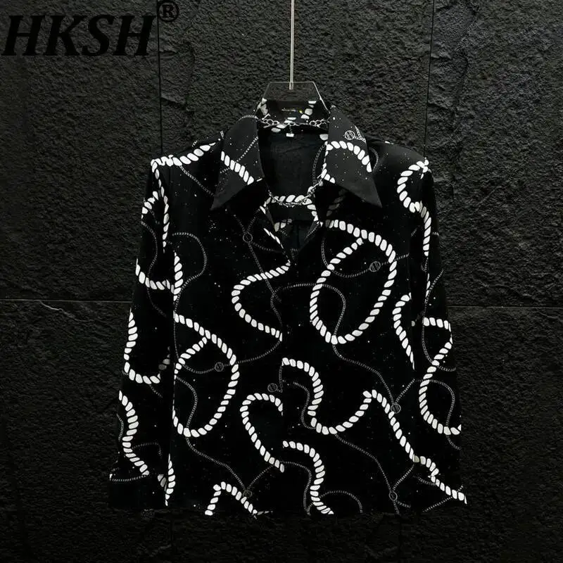 HKSH High-End Old Money Striped Printed Shirt Stylish Cool Spring Summer New Men's Tide Dark Anti-crease Chiffon Shirts HK23914
HKSH High-End Old Money Striped Printed Shirt Stylish Cool Spring Summer New Men's Tide Dark Anti-crease Chiffon Shirts HK23914