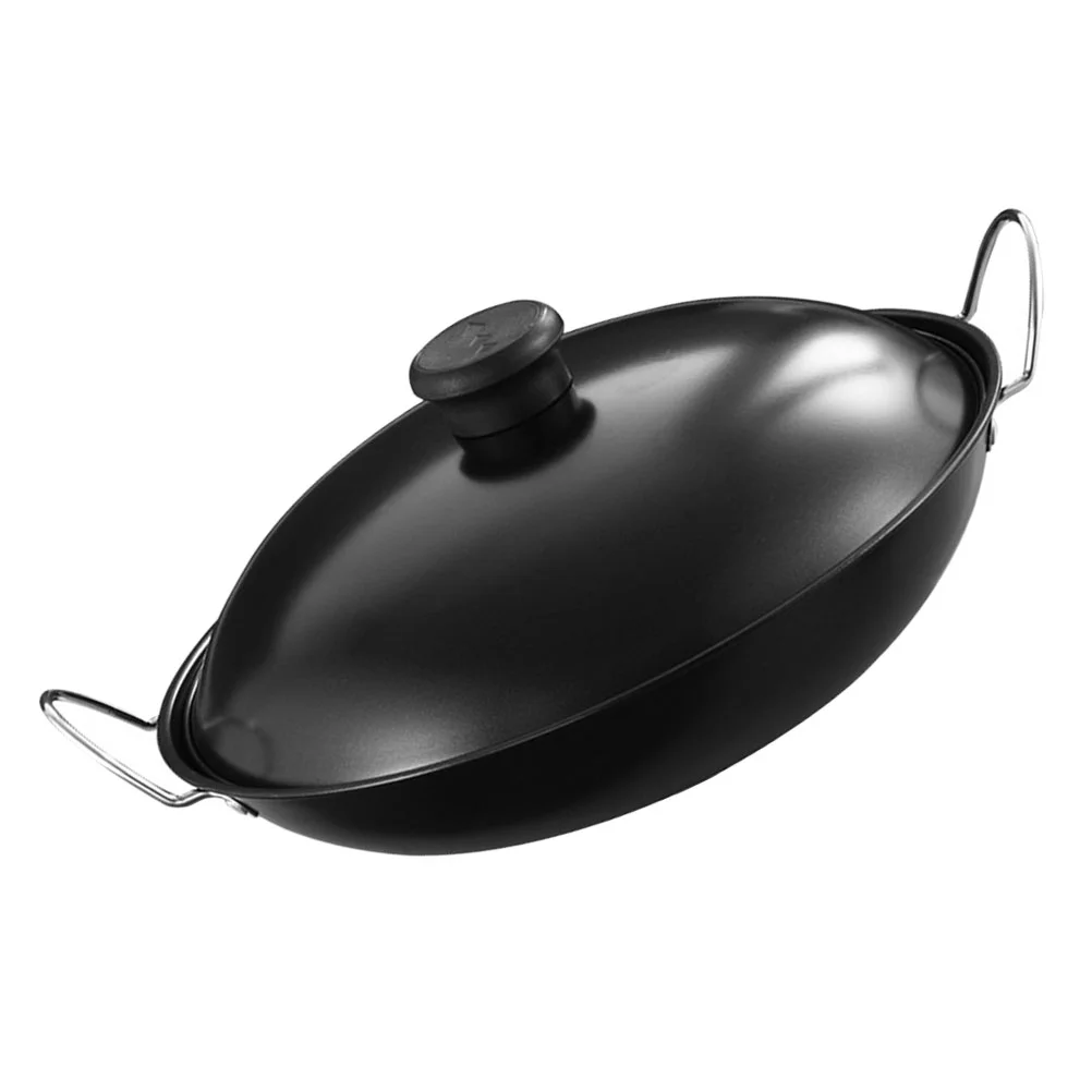 Nonstick Wok Metal Cookware Double Handle Kitchen Hot Pot Wear Resistant Fry Binaural Cooking Iron Individual Multifunctional
Nonstick Wok Metal Cookware Double Handle Kitchen Hot Pot Wear Resistant Fry Binaural Cooking Iron Individual Multifunctional