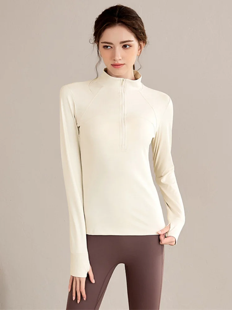 Женская спортивная одежда для йоги: топ с длинным рукавом, воротником-стойкой, быстросохнущий, облегающий, на молнии, оригинальный дизайн, из смесового шелка
Женская спортивная одежда для йоги: топ с длинным рукавом, воротником-стойкой, быстросохнущий, облегающий, на молнии, оригинальный дизайн, из смесового шелка