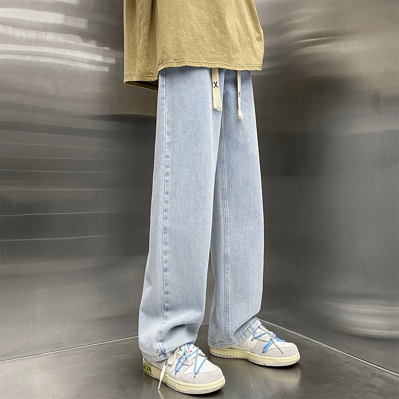 Light Blue Men's Casual Jeans Spring Autumn Loose Straight Leg Long Pants High Street Trendy Brand Wide Version Leisure Trousers
Light Blue Men's Casual Jeans Spring Autumn Loose Straight Leg Long Pants High Street Trendy Brand Wide Version Leisure Trousers