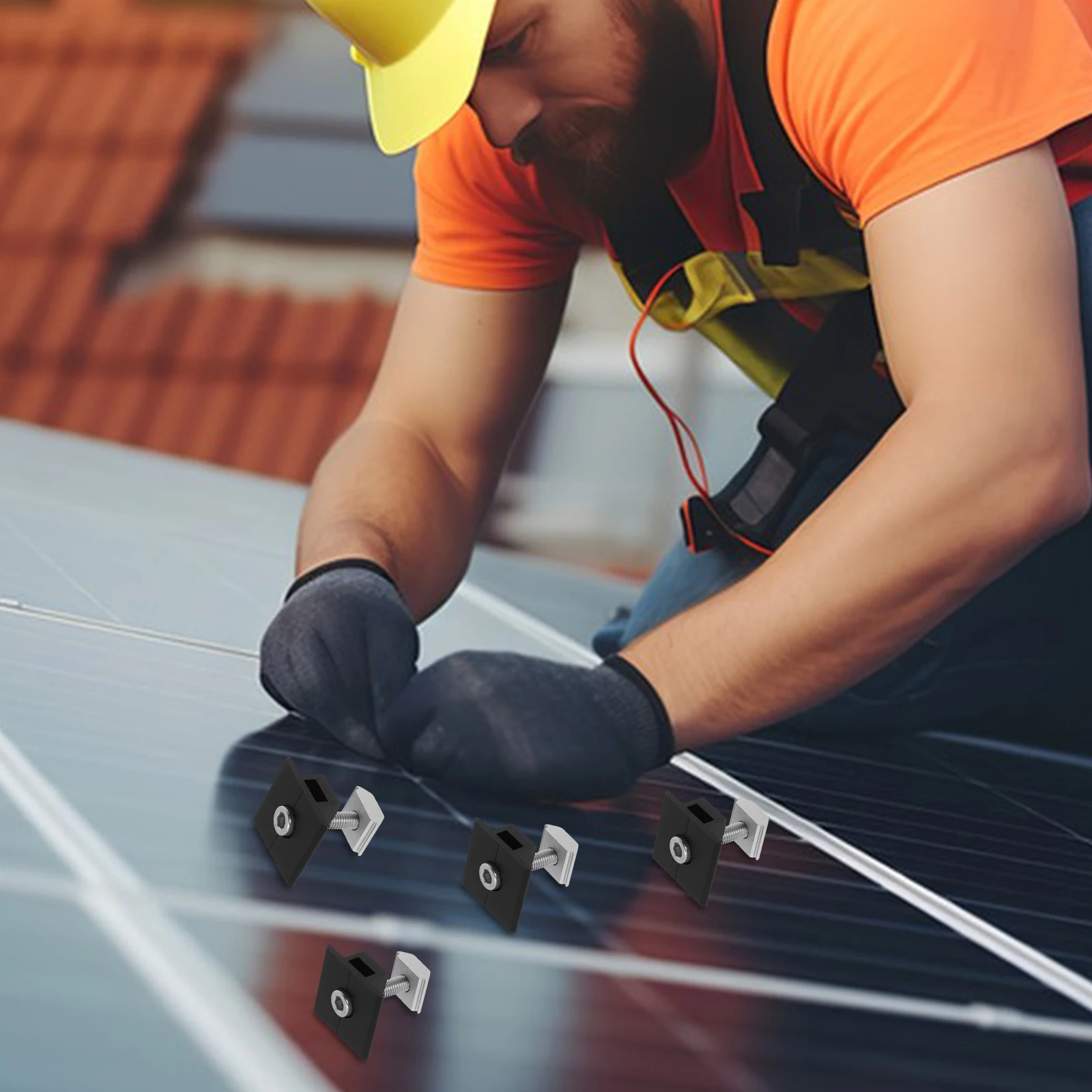 4 Pcs Photovoltaic Bracket Press Sae Connector Solar Mounting Clamp Lighting Module Panel Alignment Tool Briquetting 
4 Pcs Photovoltaic Bracket Press Sae Connector Solar Mounting Clamp Lighting Module Panel Alignment Tool Briquetting