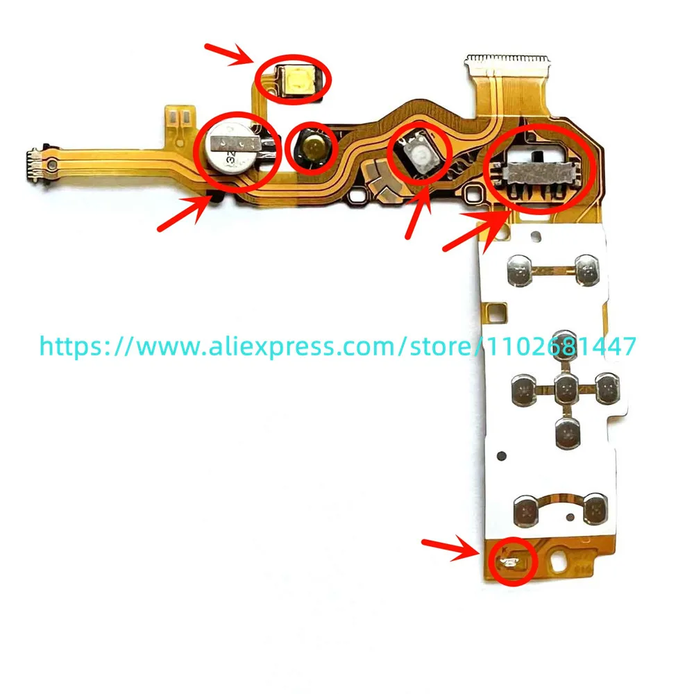 Keypad Keyboard Key Plate Key Button Flex Cable Ribbon For CANON Camera Repair Parts For Canon IXUS265 IXUS275 IXUS285
Keypad Keyboard Key Plate Key Button Flex Cable Ribbon For CANON Camera Repair Parts For Canon IXUS265 IXUS275 IXUS285