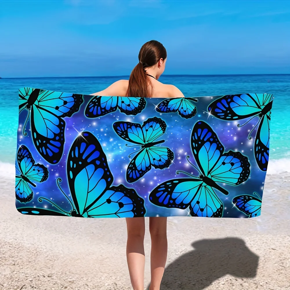 1pc Ultra-Soft Microfiber Butterfly Beach Towel - Quick-Drying & Comfortable for Swimming, Diving
1pc Ultra-Soft Microfiber Butterfly Beach Towel - Quick-Drying & Comfortable for Swimming, Diving