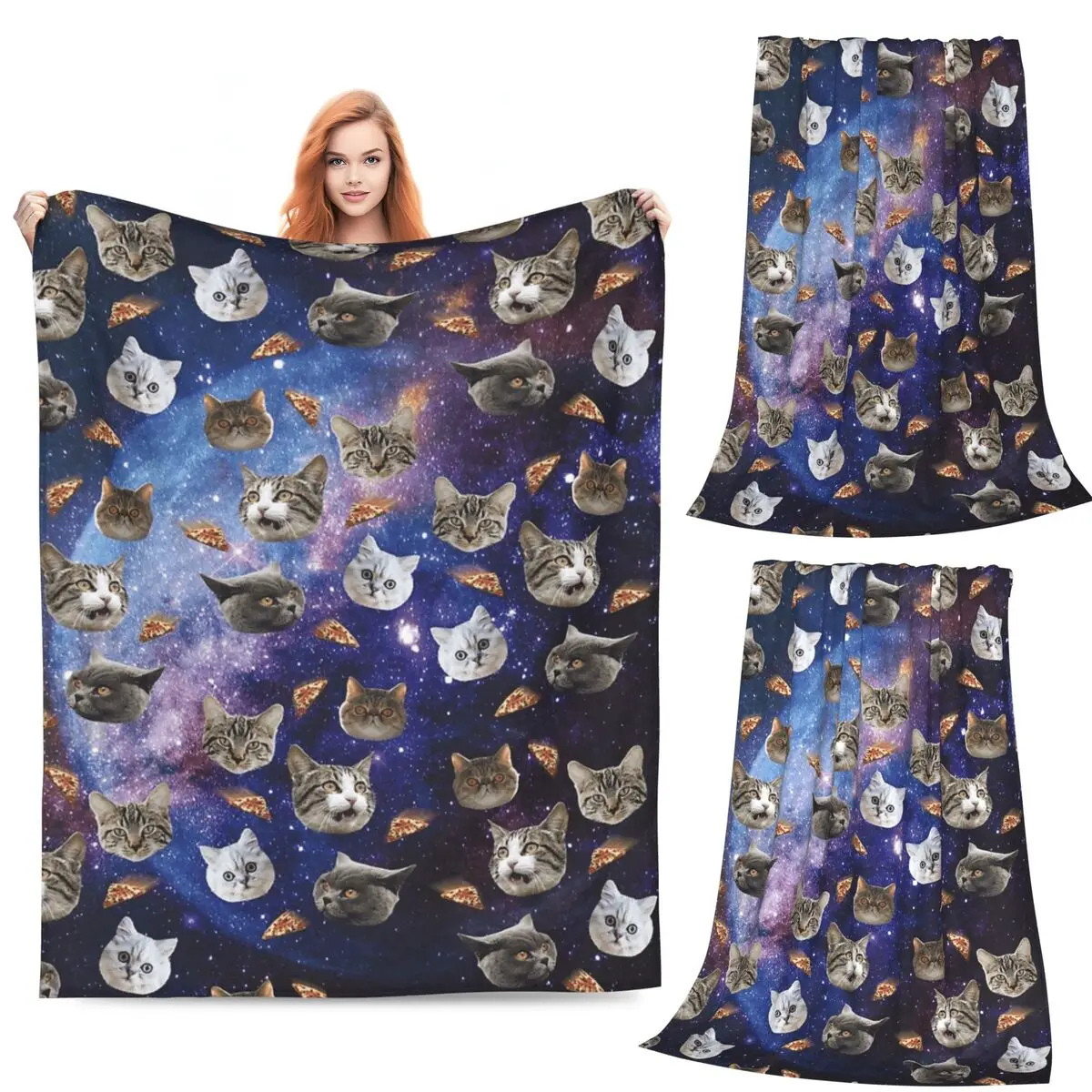 Space Cat Heads Blanket Fleece Sofa Throw Blanket Breathable Throw Blankets for Home Bedroom Travel Throws Bedspread Quilt
Space Cat Heads Blanket Fleece Sofa Throw Blanket Breathable Throw Blankets for Home Bedroom Travel Throws Bedspread Quilt
