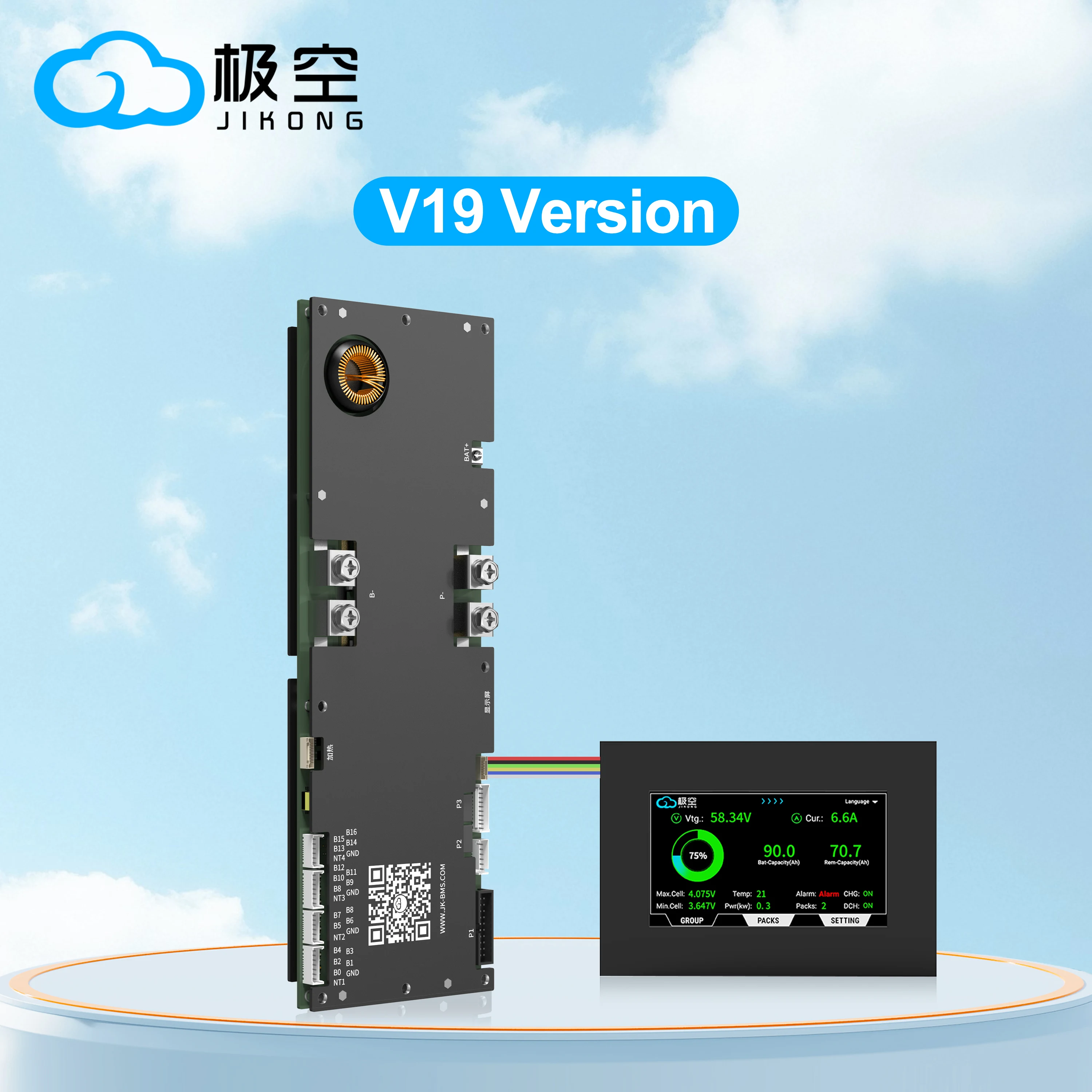 JIKONG V19 Version Household Energy Inverter BMS 8S/24V 16S/48V Li-ion/ Lifepo4/ LTO 100A 200A 300A Battery BMS JK-PB2A16S15P
JIKONG V19 Version Household Energy Inverter BMS 8S/24V 16S/48V Li-ion/ Lifepo4/ LTO 100A 200A 300A Battery BMS JK-PB2A16S15P