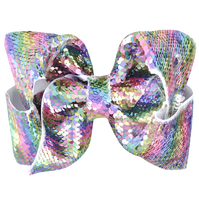 8 inch Women Mermaid Scale Sequin Grosgrain Ribbon Hair Bow Alligator Clips Bowknot Headwear Children Girls Hair Accessories
8 inch Women Mermaid Scale Sequin Grosgrain Ribbon Hair Bow Alligator Clips Bowknot Headwear Children Girls Hair Accessories