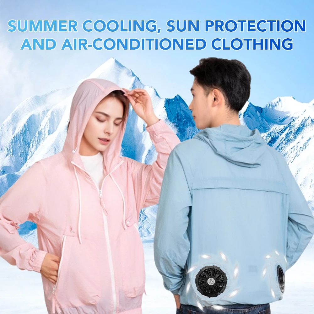 Summer Leisure Sunscreen Cooling Air Conditioning Clothes Couple Style Fan Clothing Outdoor Sun Protection Work Clothes
Summer Leisure Sunscreen Cooling Air Conditioning Clothes Couple Style Fan Clothing Outdoor Sun Protection Work Clothes