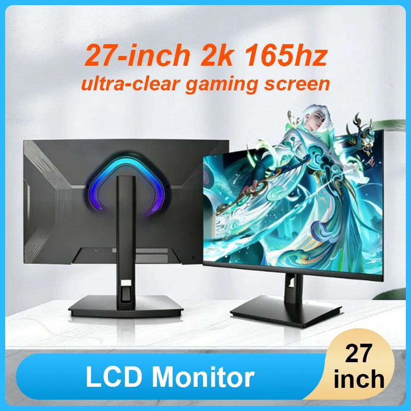 27-дюймовый игровой монитор 2K 165 Гц для ПК с быстрым временем отклика, защитой глаз, антибликовым LCD-дисплеем для работы
27-дюймовый игровой монитор 2K 165 Гц для ПК с быстрым временем отклика, защитой глаз, антибликовым LCD-дисплеем для работы