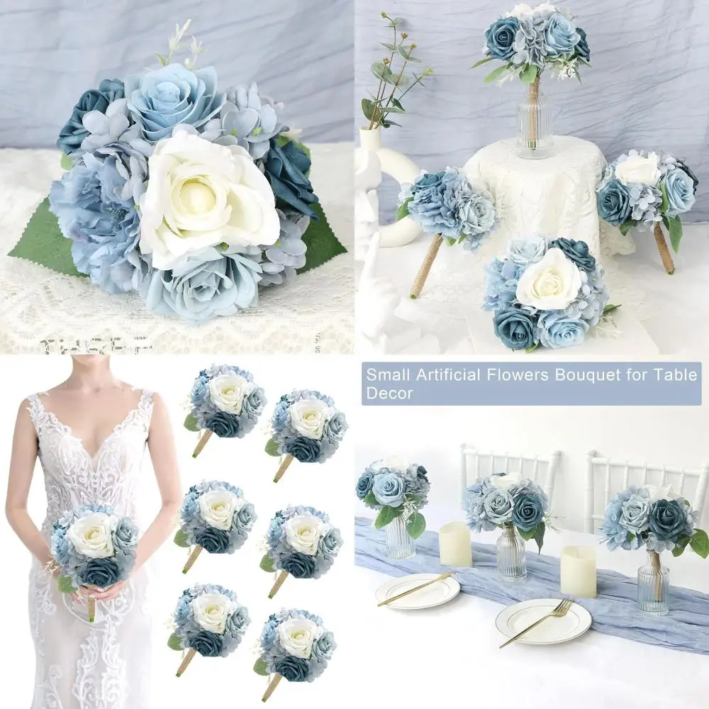 Набор из 6-7 готовых букетов для подружек невесты из шелковых цветов цвета пыльной синевы для небольших свадеб, девичников, украшения вечеринок
Набор из 6-7 готовых букетов для подружек невесты из шелковых цветов цвета пыльной синевы для небольших свадеб, девичников, украшения вечеринок