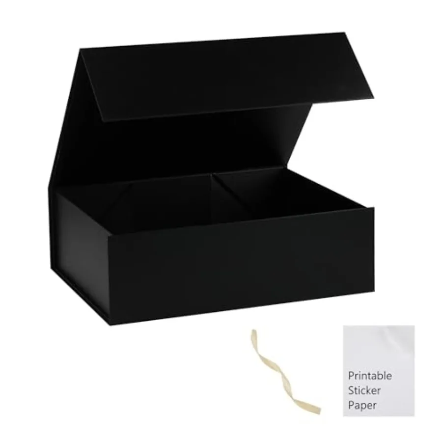 Black Gift Box, 10x7.3x3.5 Gift Boxes With Lids For Presents Includes Ribbon And Diy Printable Sticker Paper, Bridesmaid Propos
Black Gift Box, 10x7.3x3.5 Gift Boxes With Lids For Presents Includes Ribbon And Diy Printable Sticker Paper, Bridesmaid Propos