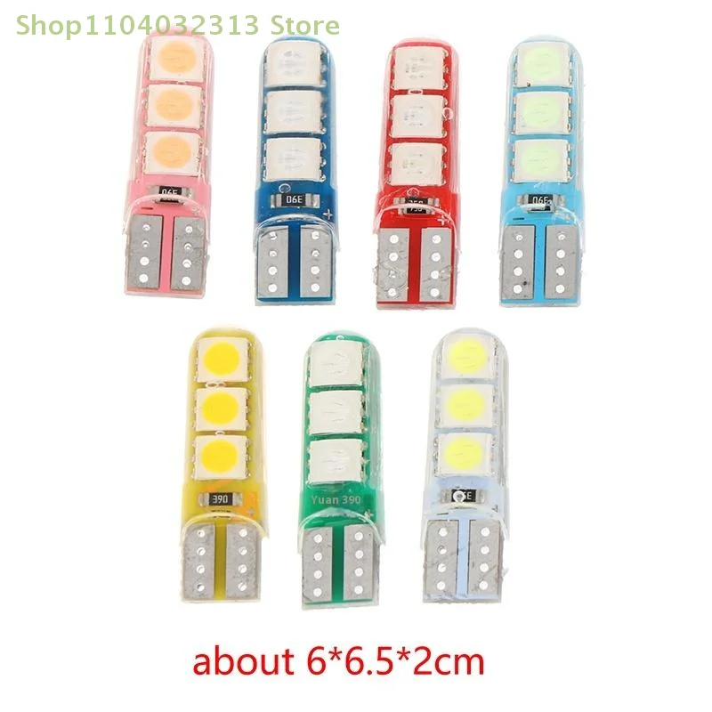1PC High-Temperature Silicone Automotive LED Bulb For Width Lights, Trunk Lights, License Plate Lights, W5W T10, 5050, 6SMD
1PC High-Temperature Silicone Automotive LED Bulb For Width Lights, Trunk Lights, License Plate Lights, W5W T10, 5050, 6SMD