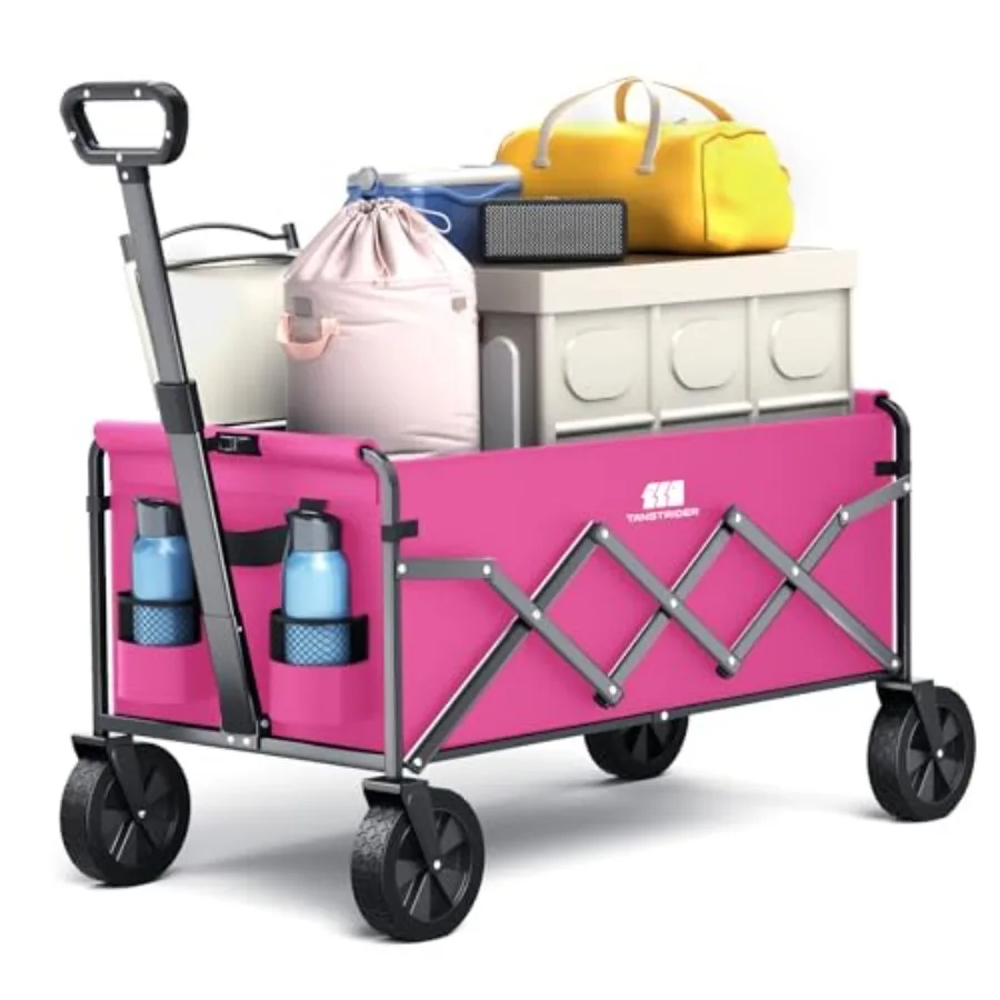 Heavy Duty Collapsible Folding Wagon Pink Lightweight Utility Grocery Cart with 200lbs Ccity for Garden Beach Camping Sports Fi
Heavy Duty Collapsible Folding Wagon Pink Lightweight Utility Grocery Cart with 200lbs Ccity for Garden Beach Camping Sports Fi