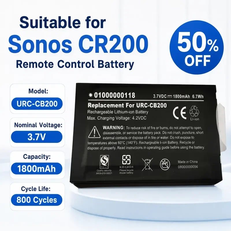 For Sonos CR200 Remote Control Battery CB200
For Sonos CR200 Remote Control Battery CB200
