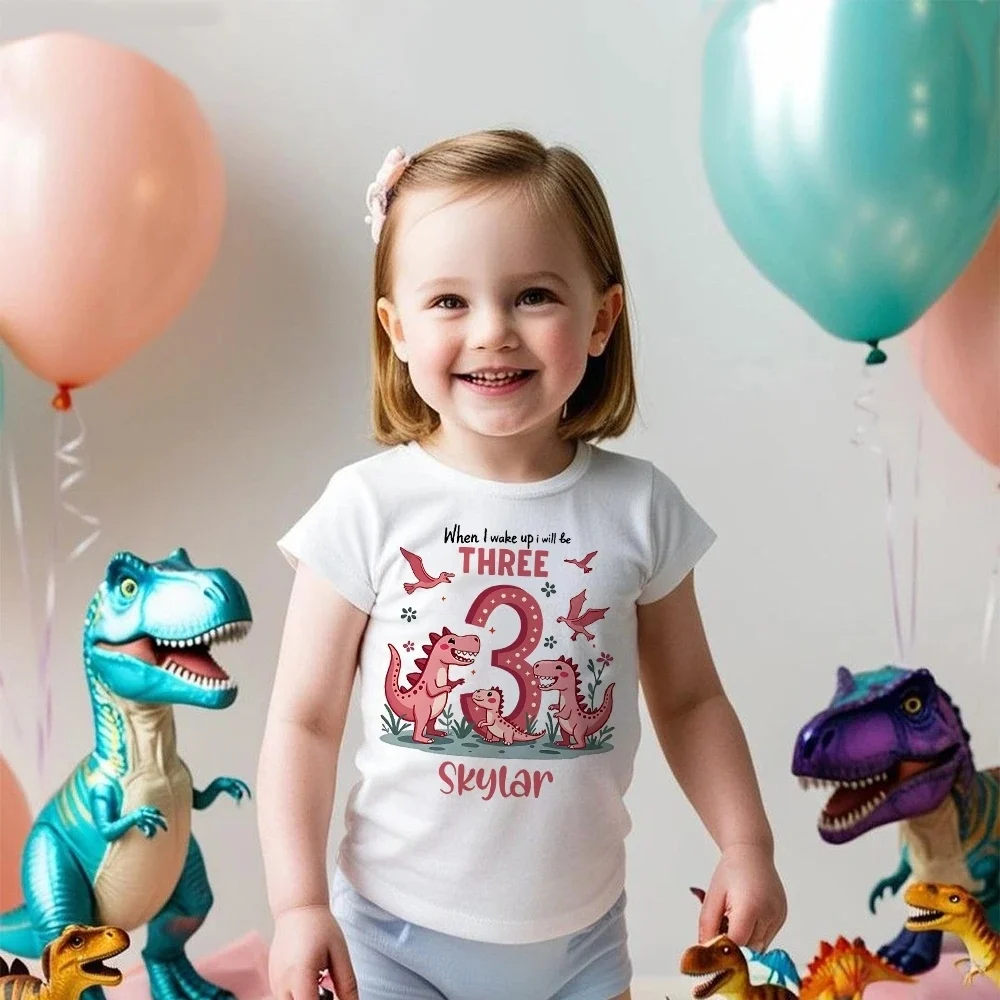 Personalized Dinosaur Birthday Girl 1-9 Shirt T-Shirt Wild Tee Girls Party Outfit Shirts Dinosaur Theme Outfit Kids Fashion Top
Personalized Dinosaur Birthday Girl 1-9 Shirt T-Shirt Wild Tee Girls Party Outfit Shirts Dinosaur Theme Outfit Kids Fashion Top
