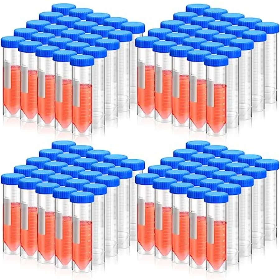 Xuhal Counts 50ml Centrifuge Tubes with Screw Cap Self Standing Plastic Test Tubes with Lids Polypropylene Lab Tubes Skirted Co
Xuhal Counts 50ml Centrifuge Tubes with Screw Cap Self Standing Plastic Test Tubes with Lids Polypropylene Lab Tubes Skirted Co