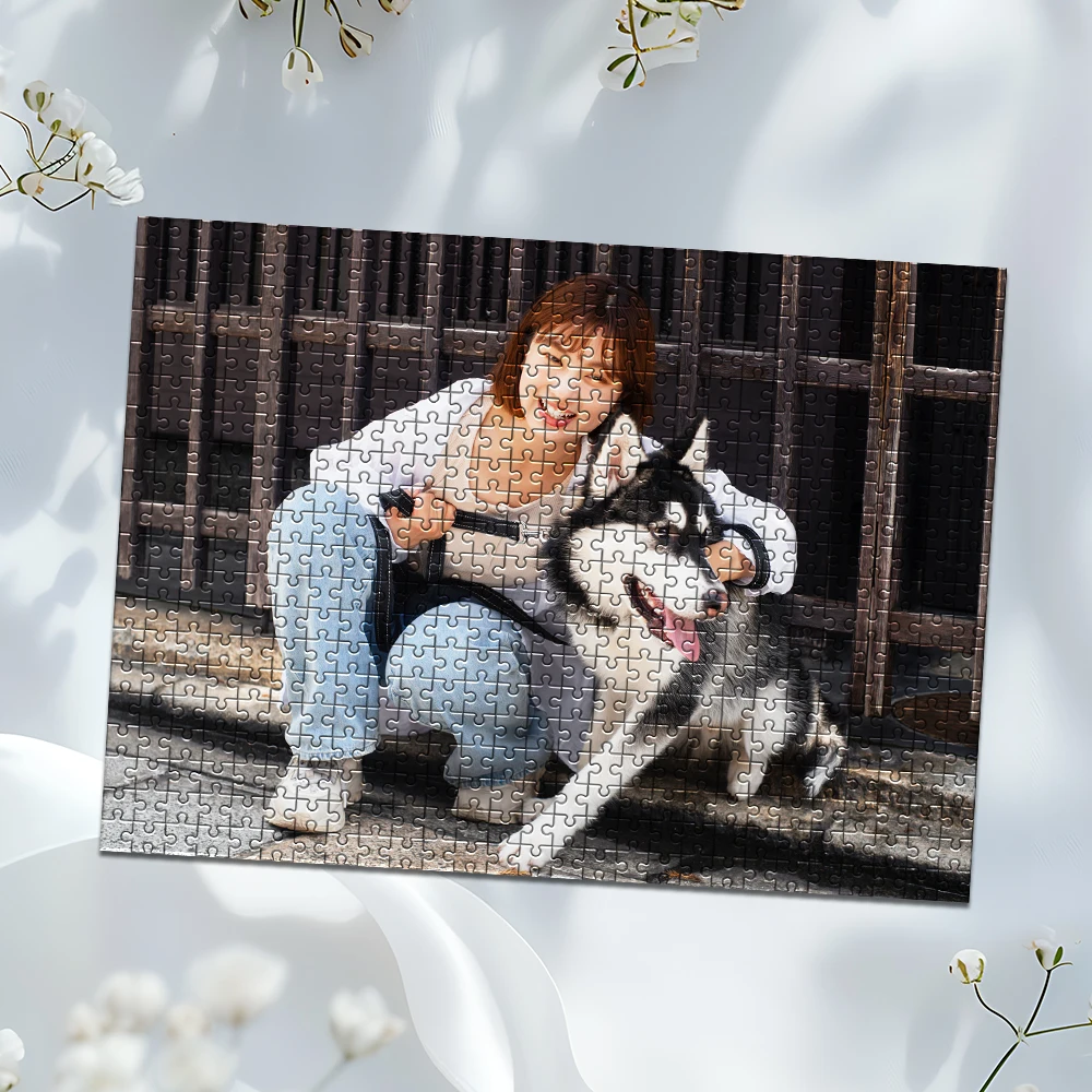 35/300/500/1000pcs Personalized Custom Photo Puzzle Pet Day Pet Lovers' Birthday Gifts Portrait Handmade Birthday Gift Upload
35/300/500/1000pcs Personalized Custom Photo Puzzle Pet Day Pet Lovers' Birthday Gifts Portrait Handmade Birthday Gift Upload