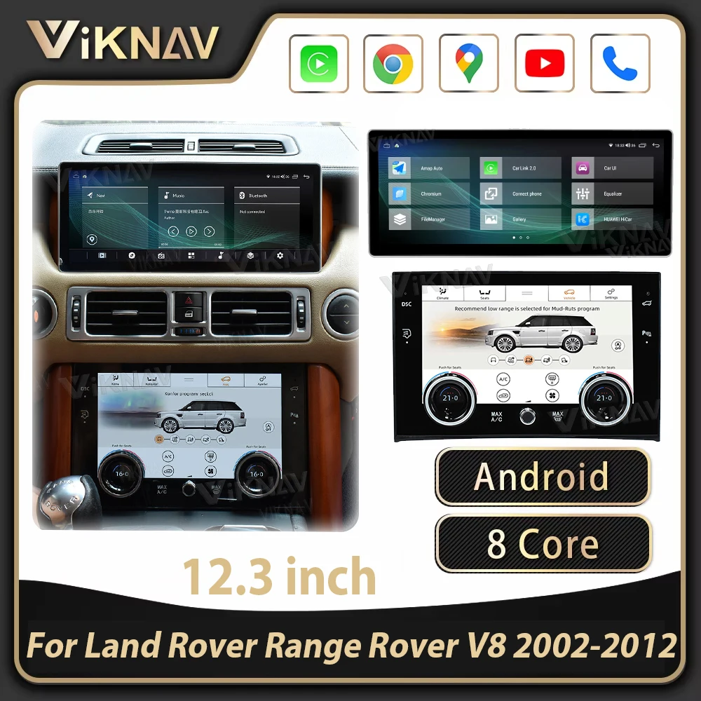 Viknav Lates Android Car Radio For Land Rover Range Rover V8 2002-2012 Multimedia Player Auto Stereo Carplay WIFI GPS Navigation
Viknav Lates Android Car Radio For Land Rover Range Rover V8 2002-2012 Multimedia Player Auto Stereo Carplay WIFI GPS Navigation