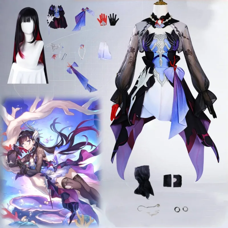 Game Honkai Star Rail Helektra Cosplay Costume Hysilens Uniform Wig Props Suit for Women Anime Expo Party Roleplay Outfits
Game Honkai Star Rail Helektra Cosplay Costume Hysilens Uniform Wig Props Suit for Women Anime Expo Party Roleplay Outfits