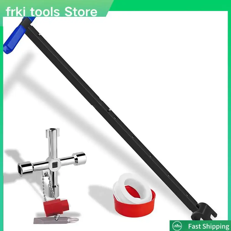 Water Meter Key Shut Off Tool 15 Inch To 28 Inch With 4-Way Utilities Key, T-Handle Removable Water Meter Wrench-A79G
Water Meter Key Shut Off Tool 15 Inch To 28 Inch With 4-Way Utilities Key, T-Handle Removable Water Meter Wrench-A79G