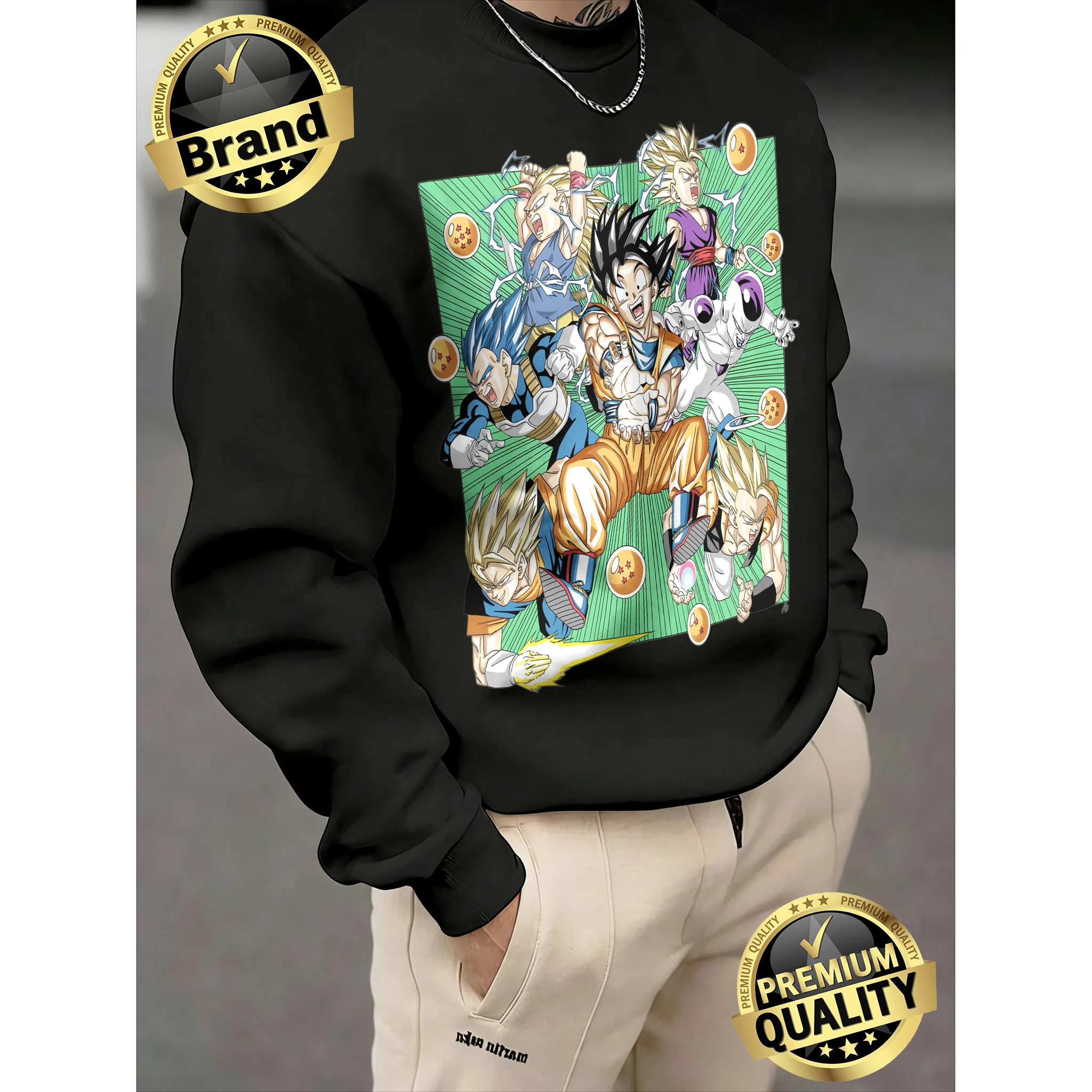 2026 Spring Autumn Retro Dragon Ball Sweatshirt, 100% Cotton Crewneck, All-Star Print, Oversized Daily Sports Top for Guys Loose
2026 Spring Autumn Retro Dragon Ball Sweatshirt, 100% Cotton Crewneck, All-Star Print, Oversized Daily Sports Top for Guys Loose