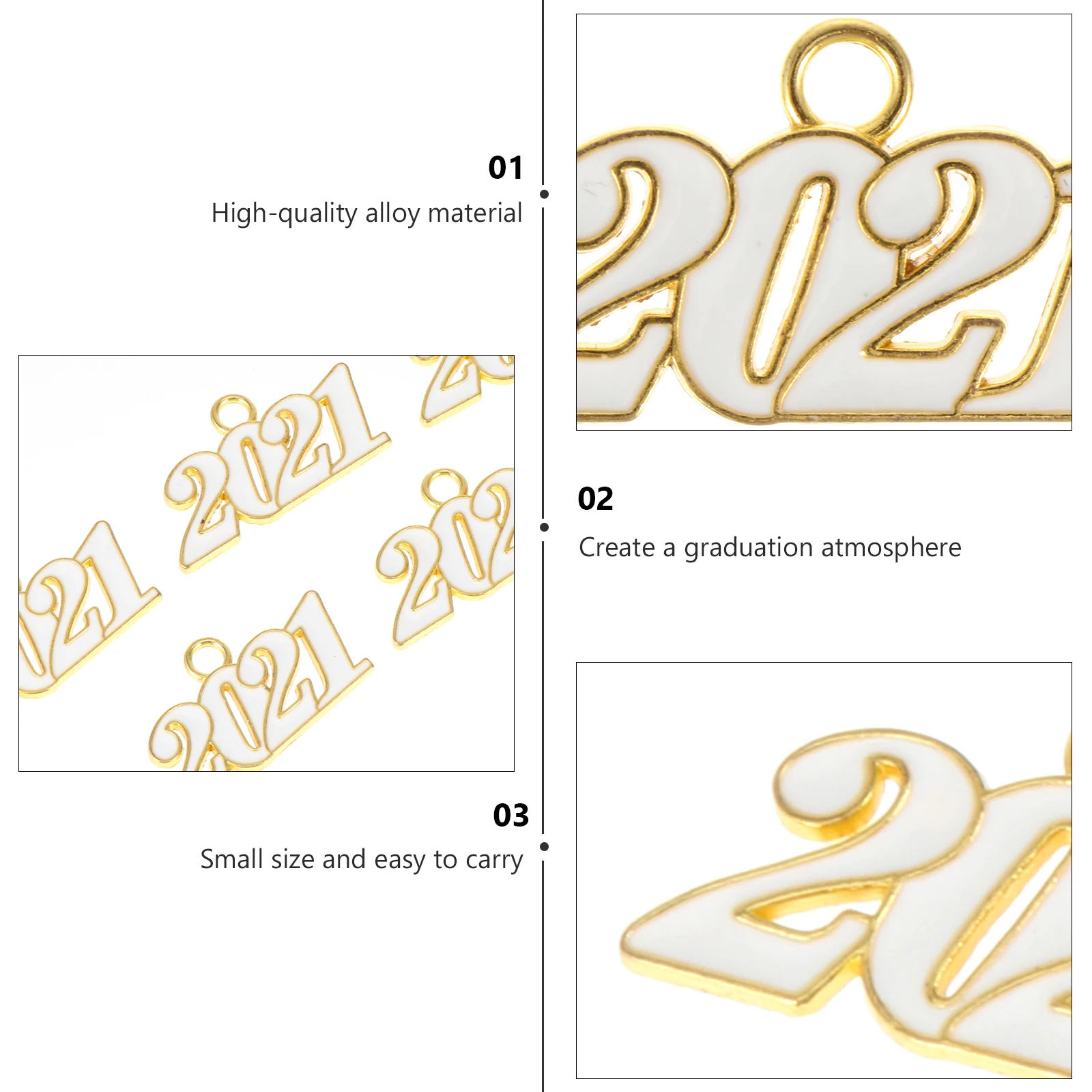 10Pcs 2021 Number Pendant Alloy Decorative Craft Party Decoration Fashion Jewelry Accessories Term Use
10Pcs 2021 Number Pendant Alloy Decorative Craft Party Decoration Fashion Jewelry Accessories Term Use