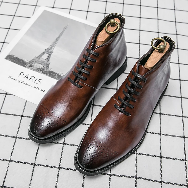 Microfiber Leather Chelsea Boot Men Fashion Dress Boots New Autumn Ankle Boots Plus Size 38-48 Formal Footwear
Microfiber Leather Chelsea Boot Men Fashion Dress Boots New Autumn Ankle Boots Plus Size 38-48 Formal Footwear
