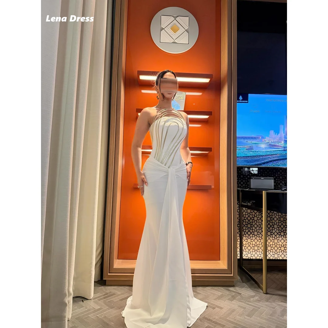 Lena Sleeveless Luxury Elegant Party Dresses for Wedding Woman Customized Beige Fish Tail Custom Dress Dresses Ball Gowns Prom
Lena Sleeveless Luxury Elegant Party Dresses for Wedding Woman Customized Beige Fish Tail Custom Dress Dresses Ball Gowns Prom