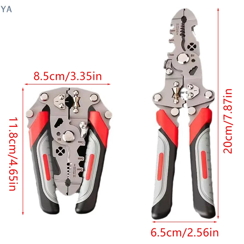 【TL】Multifunction Crimper Cable Cutter Stripping Crimping Pliers Adjustable Automatic Wire Stripper Twisting Tool Hand Tool
【TL】Multifunction Crimper Cable Cutter Stripping Crimping Pliers Adjustable Automatic Wire Stripper Twisting Tool Hand Tool