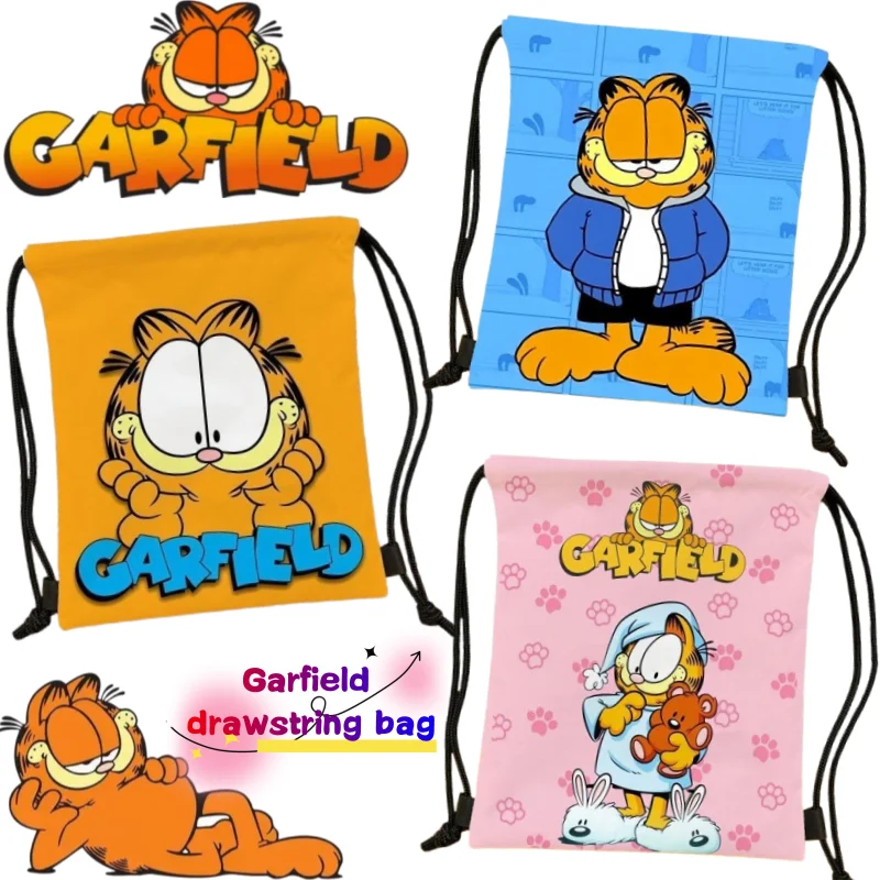 New Garfield Backpack Creative High-value Anime Cartoon Printed Large-capacity Portable Student Storage Waterproof Drawdown Bag
New Garfield Backpack Creative High-value Anime Cartoon Printed Large-capacity Portable Student Storage Waterproof Drawdown Bag