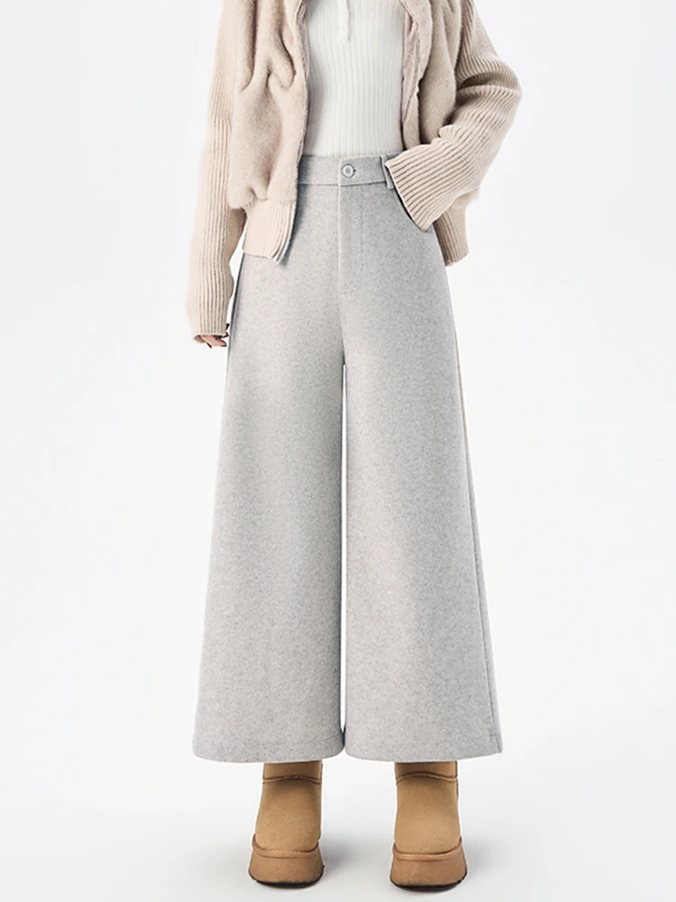 Модные шерстяные брюки прямого кроя для женщин, повседневные, весенние, 2026, новинка, универсальные, свободные, стройнящие, широкие брюки
Модные шерстяные брюки прямого кроя для женщин, повседневные, весенние, 2026, новинка, универсальные, свободные, стройнящие, широкие брюки