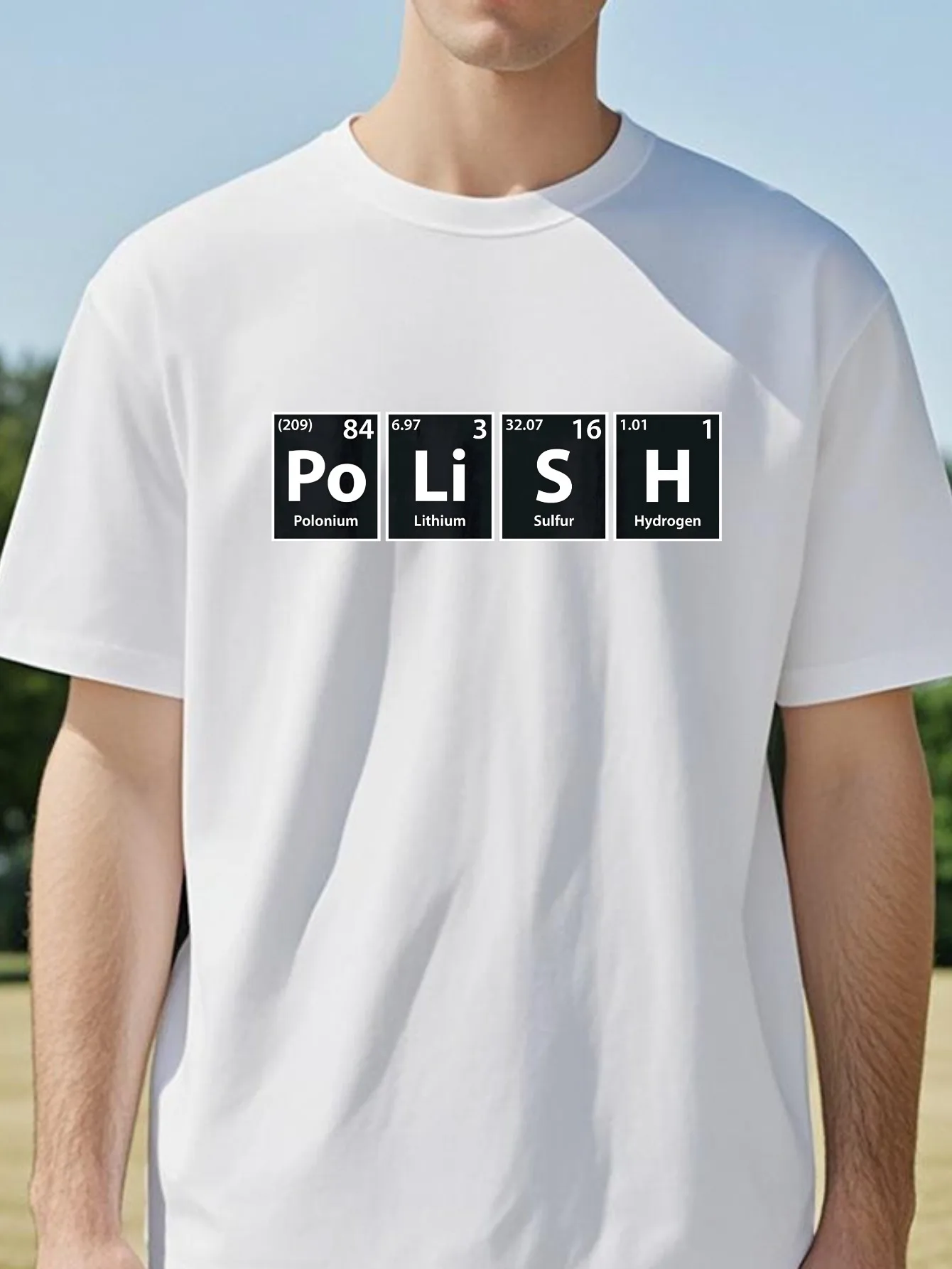Polish Periodic Spelling print Graphic T Shirts Funny Unisex Fashion Cotton Short Sleeve O-Neck Harajuku Poland T-shirt
Polish Periodic Spelling print Graphic T Shirts Funny Unisex Fashion Cotton Short Sleeve O-Neck Harajuku Poland T-shirt