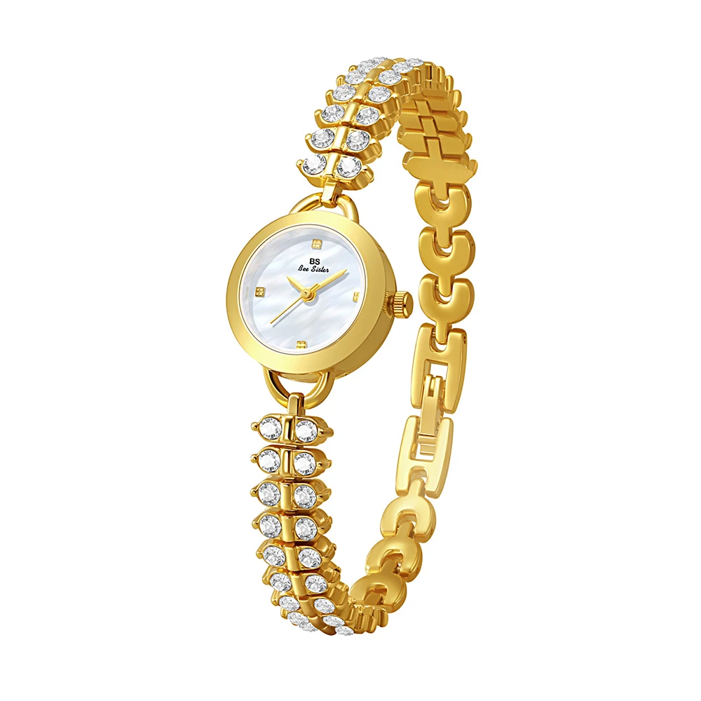 New In Women's Watches Fashion Golden Wheat Bracelet Small Dial Quartz Diamond Wristwatch Elegant Gifts for Girlfriend
New In Women's Watches Fashion Golden Wheat Bracelet Small Dial Quartz Diamond Wristwatch Elegant Gifts for Girlfriend