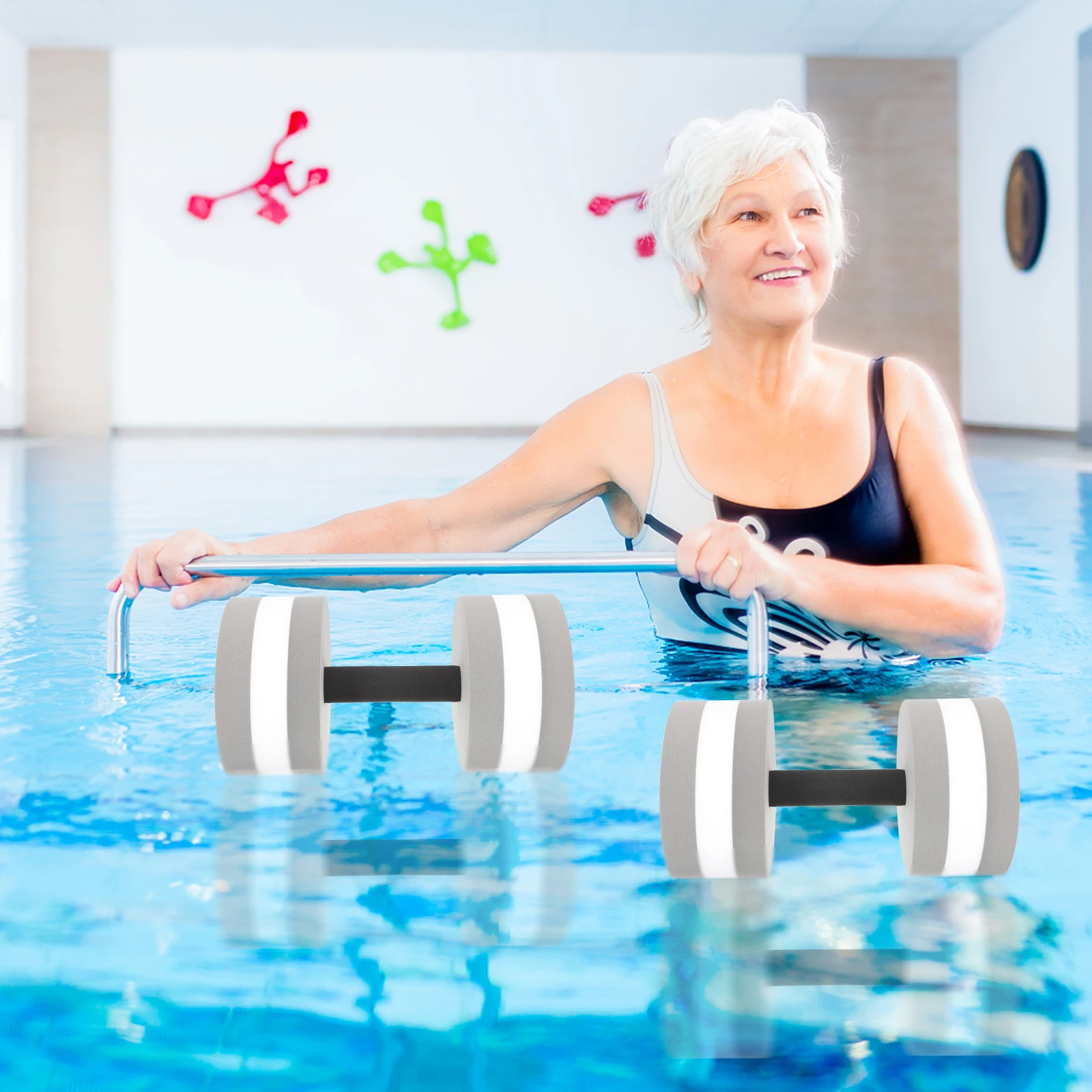 2pcs Dumbbells EVA Floating Orange White Pool Exercise Entertainment Pool Dumbbells Lightweight Portable Fitness Travel Dry
2pcs Dumbbells EVA Floating Orange White Pool Exercise Entertainment Pool Dumbbells Lightweight Portable Fitness Travel Dry