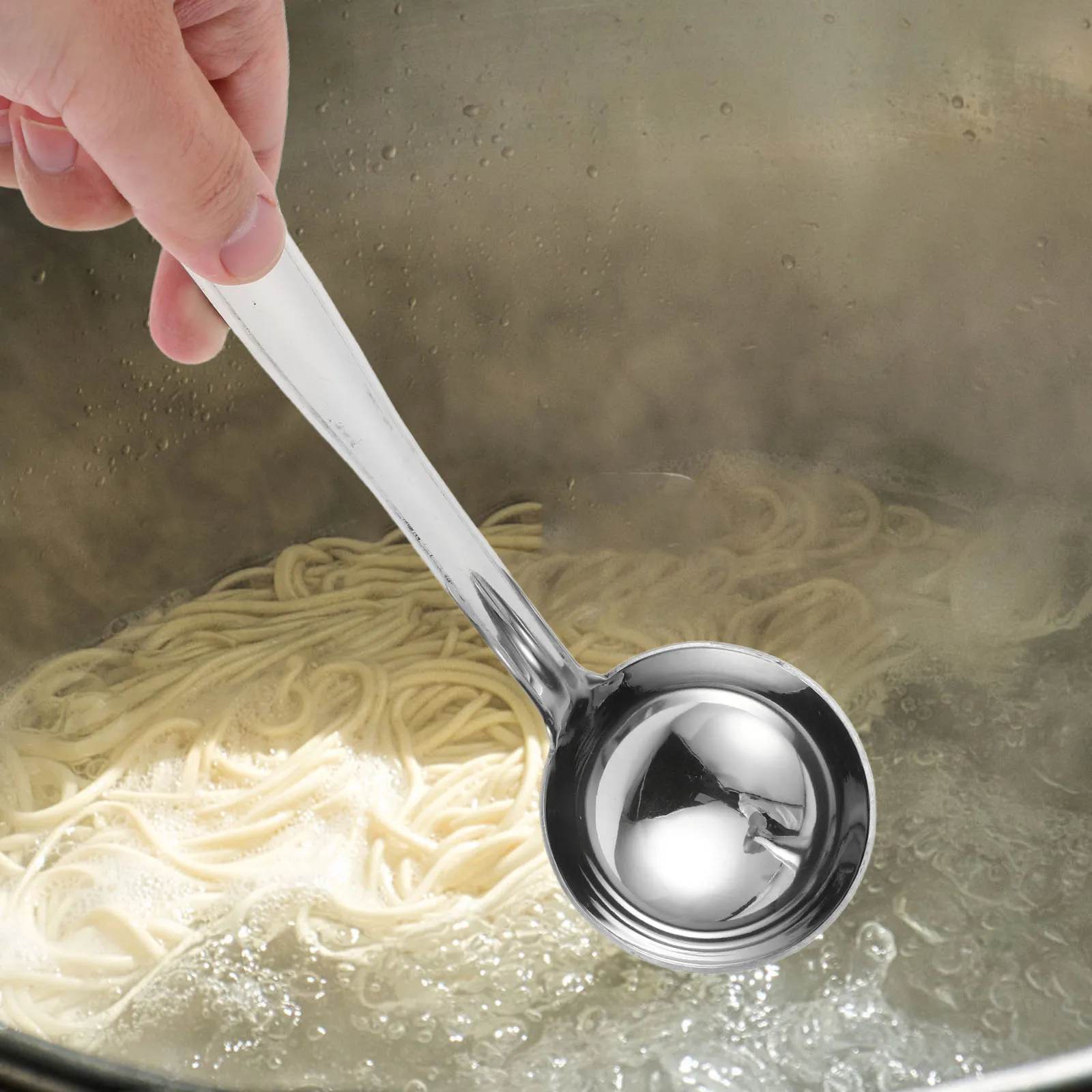 Stainless Steel Ladle 50Ml With Hook Long Handle Soup Serving Spoon For Hot Pot Buffet Gravies Sauces Kitchen Utensil
Stainless Steel Ladle 50Ml With Hook Long Handle Soup Serving Spoon For Hot Pot Buffet Gravies Sauces Kitchen Utensil