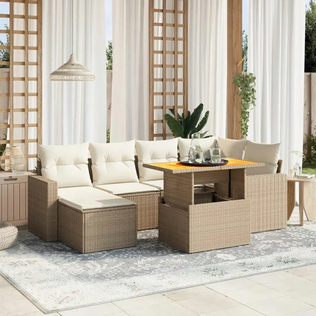 Beige Garden Sofa Set Outdoor Furniture Comfortable Lounge Seating for Patio Deck Balcony
Beige Garden Sofa Set Outdoor Furniture Comfortable Lounge Seating for Patio Deck Balcony