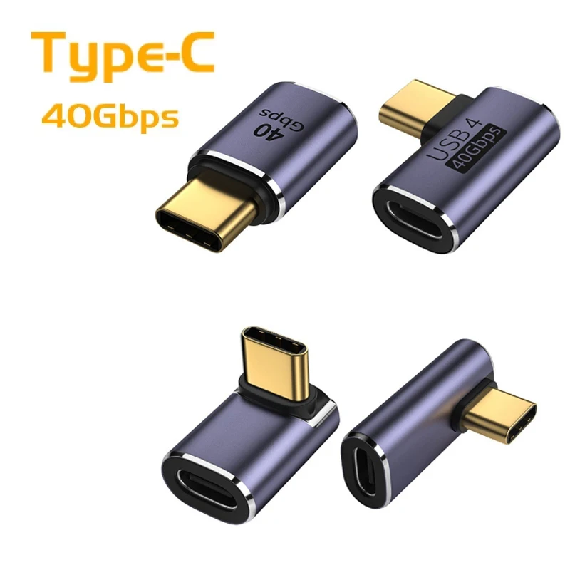 USB 4.0 PD 100W 8K 40Hz Charger Connector For Macbook 40Gbps High Speed USB C OTG U-Shape Straight Angle Male To Female Adapters
USB 4.0 PD 100W 8K 40Hz Charger Connector For Macbook 40Gbps High Speed USB C OTG U-Shape Straight Angle Male To Female Adapters