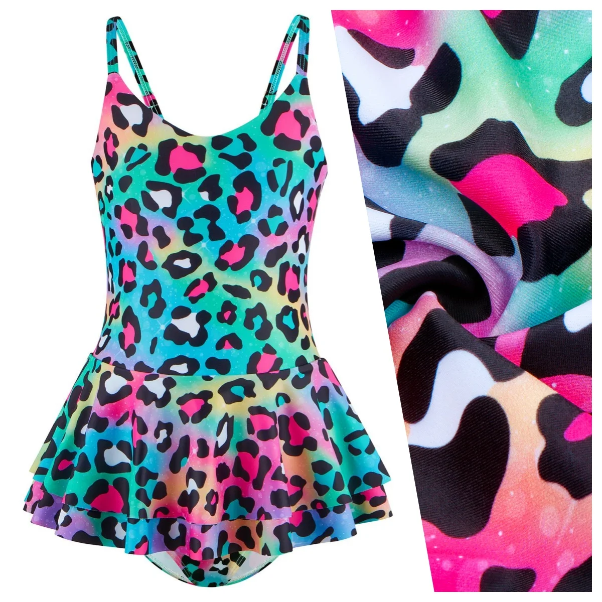 Kid Girls' Sleeveless One-Piece Leopard Print Swimsuit Child Girl Swim Dress Tween Girl Bathing Suit for Beach & Pool Swimwear
Kid Girls' Sleeveless One-Piece Leopard Print Swimsuit Child Girl Swim Dress Tween Girl Bathing Suit for Beach & Pool Swimwear