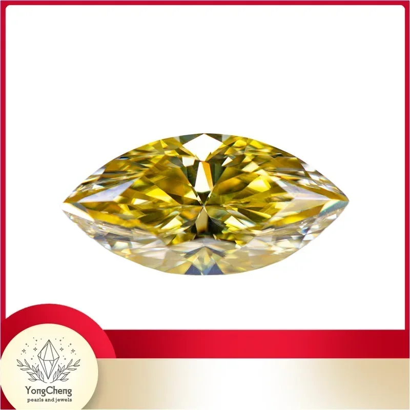 Moissanite Stone Gemstone Marquise Cut Lemon Yellow Color Lab Grown Diamond Charms Woman Jewel Making With GRA Certificate
Moissanite Stone Gemstone Marquise Cut Lemon Yellow Color Lab Grown Diamond Charms Woman Jewel Making With GRA Certificate