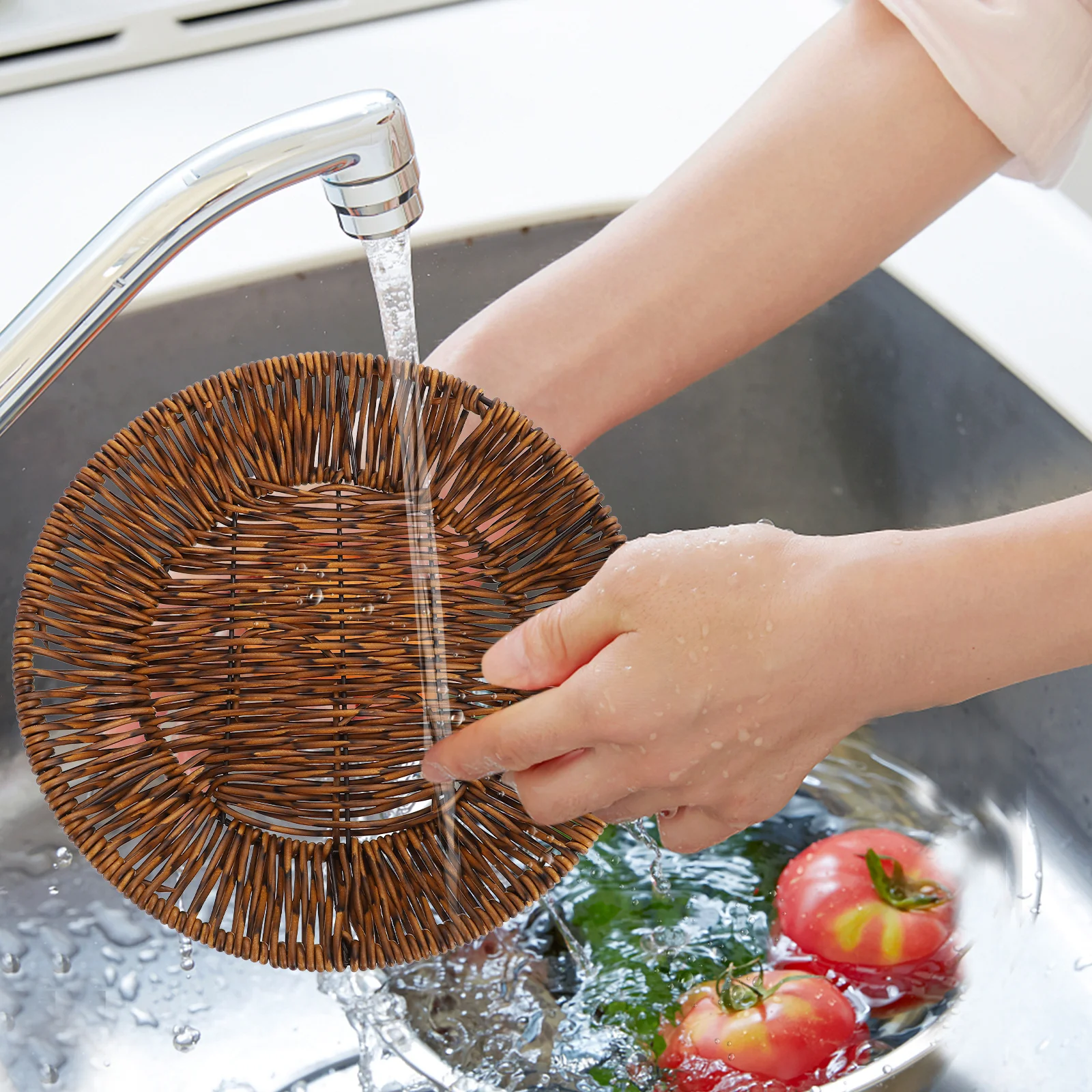 Large Round Woven Snack Woven Basket Storage Basket For Fruit Vegetable Snack Organizer Home Kitchen Barware Decor
Large Round Woven Snack Woven Basket Storage Basket For Fruit Vegetable Snack Organizer Home Kitchen Barware Decor