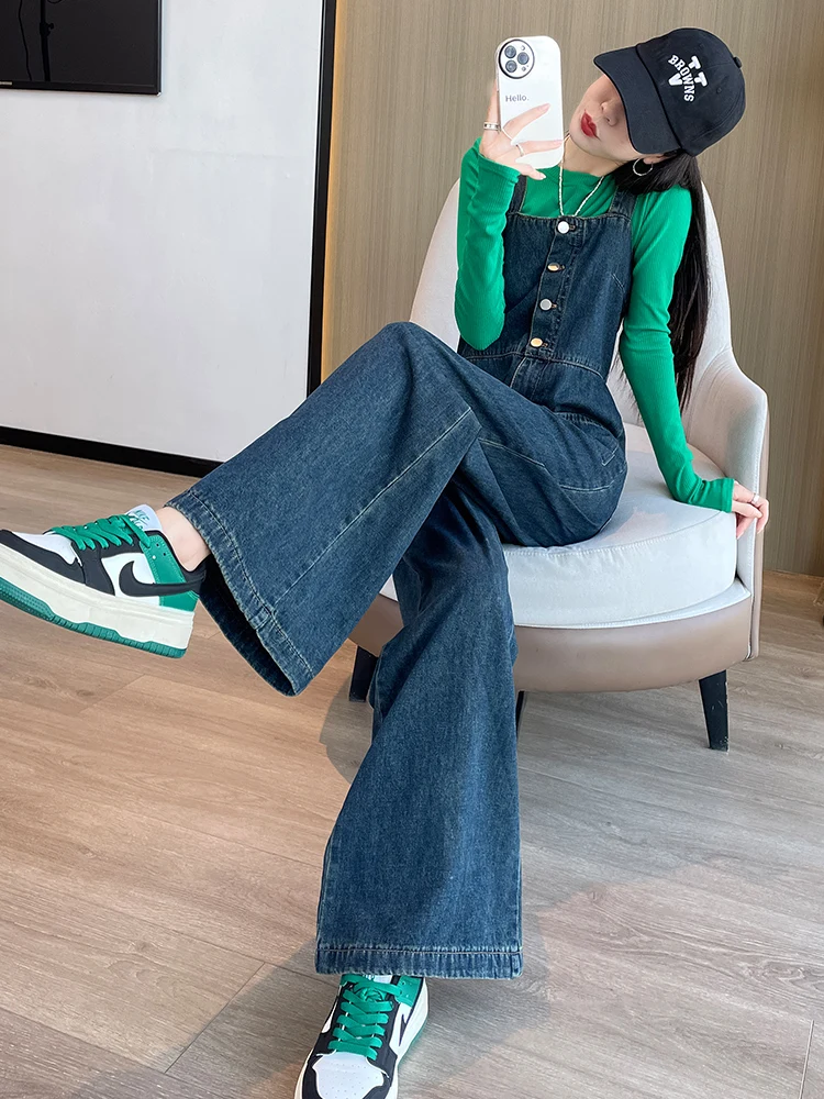 High Waist Wide Leg Denim Overalls Women's Loose Fit Casual Jeans Pants Anti-Wrinkle Shape Retention Spring Autumn New Style
High Waist Wide Leg Denim Overalls Women's Loose Fit Casual Jeans Pants Anti-Wrinkle Shape Retention Spring Autumn New Style