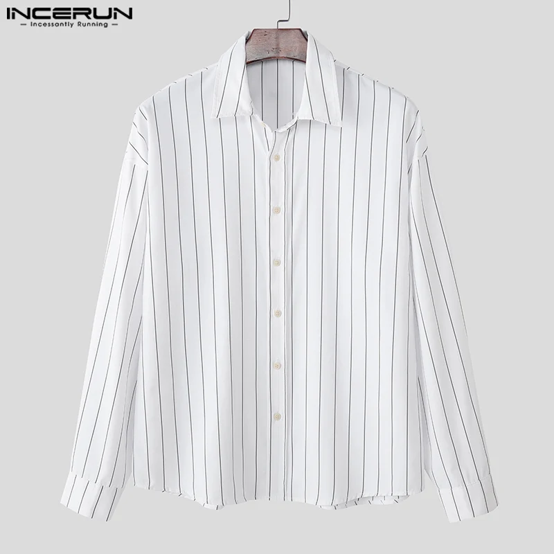 INCERUN Men Striped Shirt Lapel Long Sleeve Button Loose Casual Men Clothing Streetwear Korean Style Fashion Shirts Tops S-5XL
INCERUN Men Striped Shirt Lapel Long Sleeve Button Loose Casual Men Clothing Streetwear Korean Style Fashion Shirts Tops S-5XL