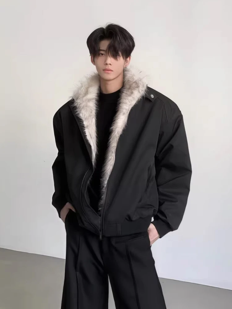 American Sle Cleanfit ort Thiened Winter Jaet for Men Bla Zipper Stand Collar Fce Lined Cotton Coat Youth Faion
American Sle Cleanfit ort Thiened Winter Jaet for Men Bla Zipper Stand Collar Fce Lined Cotton Coat Youth Faion