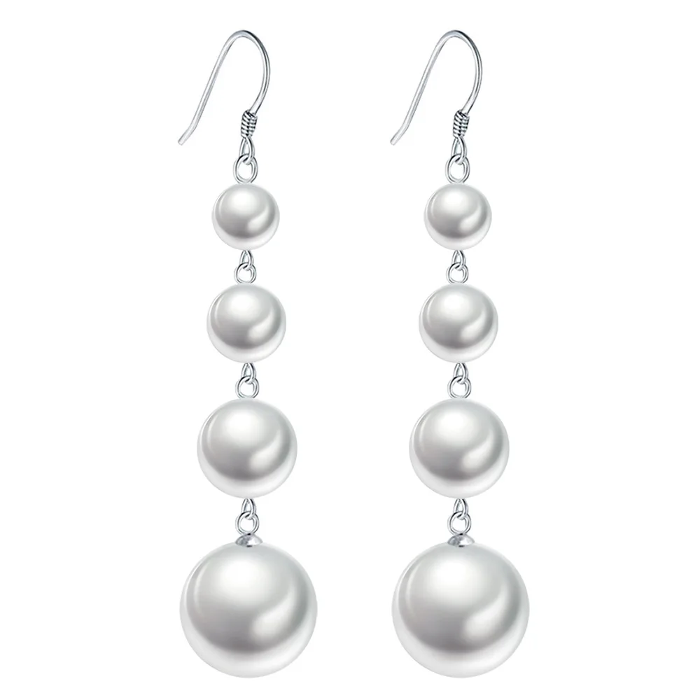 925 Sterling Silver Earrings Multi-pearl Earrings Ladies Simple Fashion Birthday Party Wedding Anniversary Jewelry Gift
925 Sterling Silver Earrings Multi-pearl Earrings Ladies Simple Fashion Birthday Party Wedding Anniversary Jewelry Gift