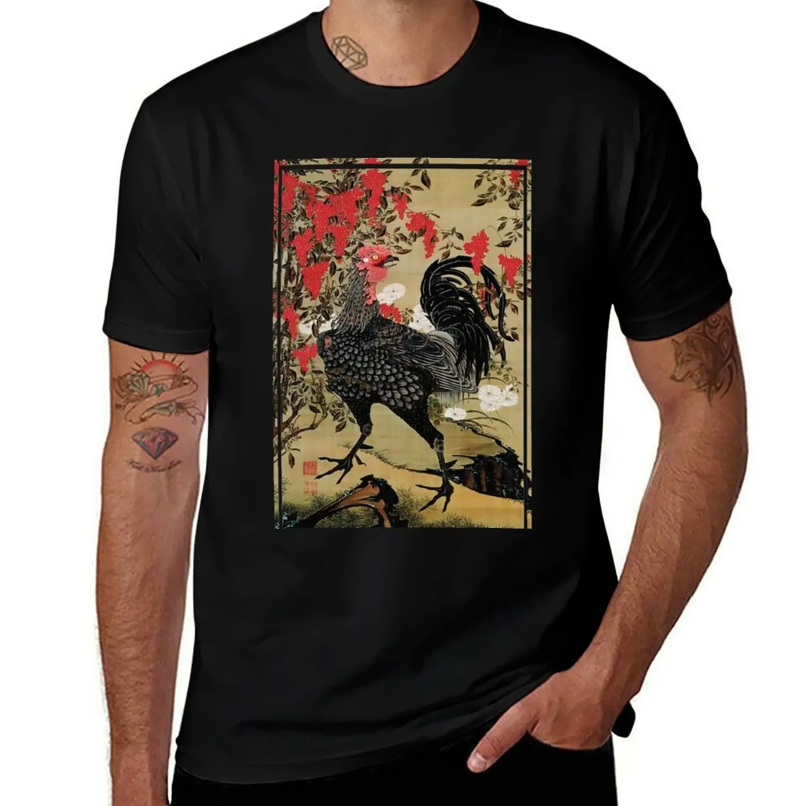 Nandina and Rooster by Ito Jakuchu T-Shirt anime figures fashion shirts T-shirts man shirts graphic tee men
Nandina and Rooster by Ito Jakuchu T-Shirt anime figures fashion shirts T-shirts man shirts graphic tee men