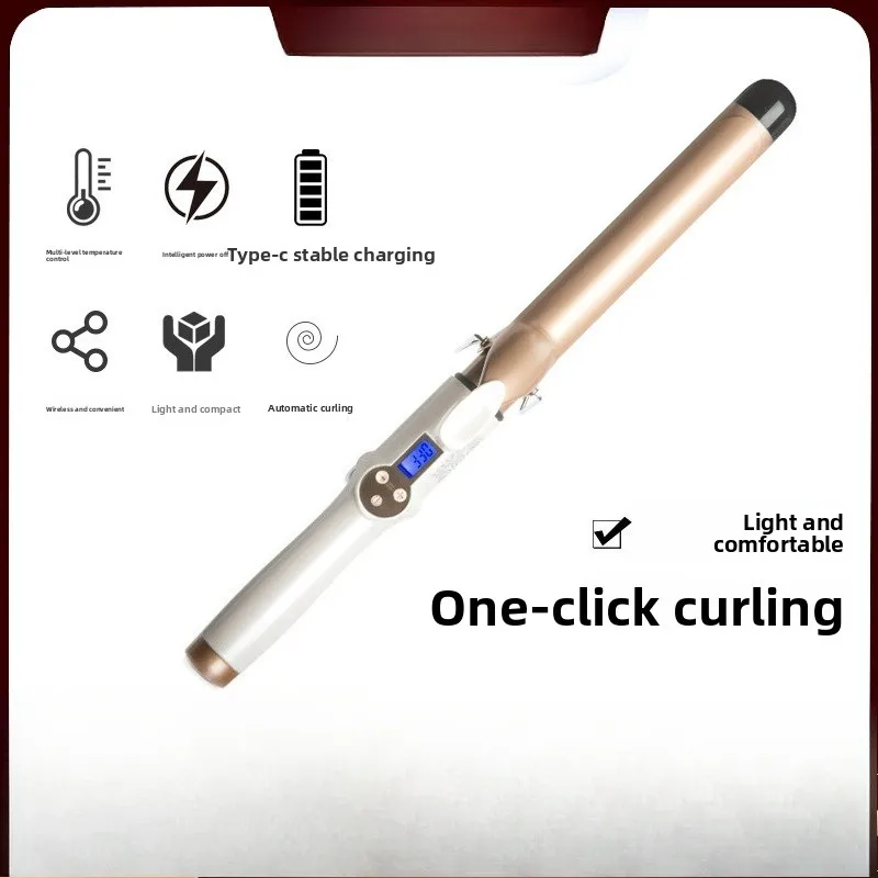 Household Curling Iron LCD Display Girls Big Wave Straight Curl Dual-purpose Curling Iron Pad Root Perm
Household Curling Iron LCD Display Girls Big Wave Straight Curl Dual-purpose Curling Iron Pad Root Perm