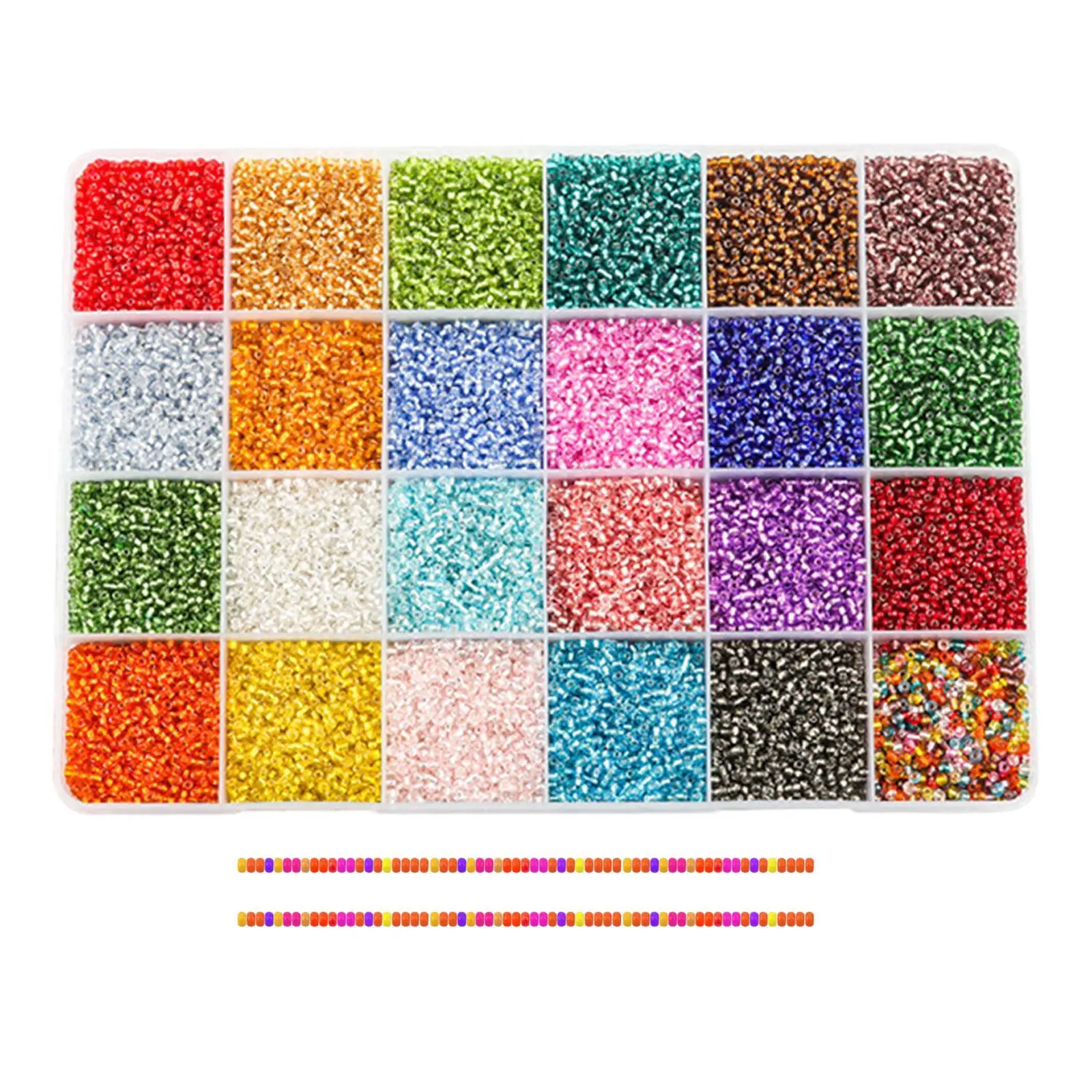 23000x Glass Seed Beads Pony Beads Rainbow Multicolor for Craft Supplies
23000x Glass Seed Beads Pony Beads Rainbow Multicolor for Craft Supplies