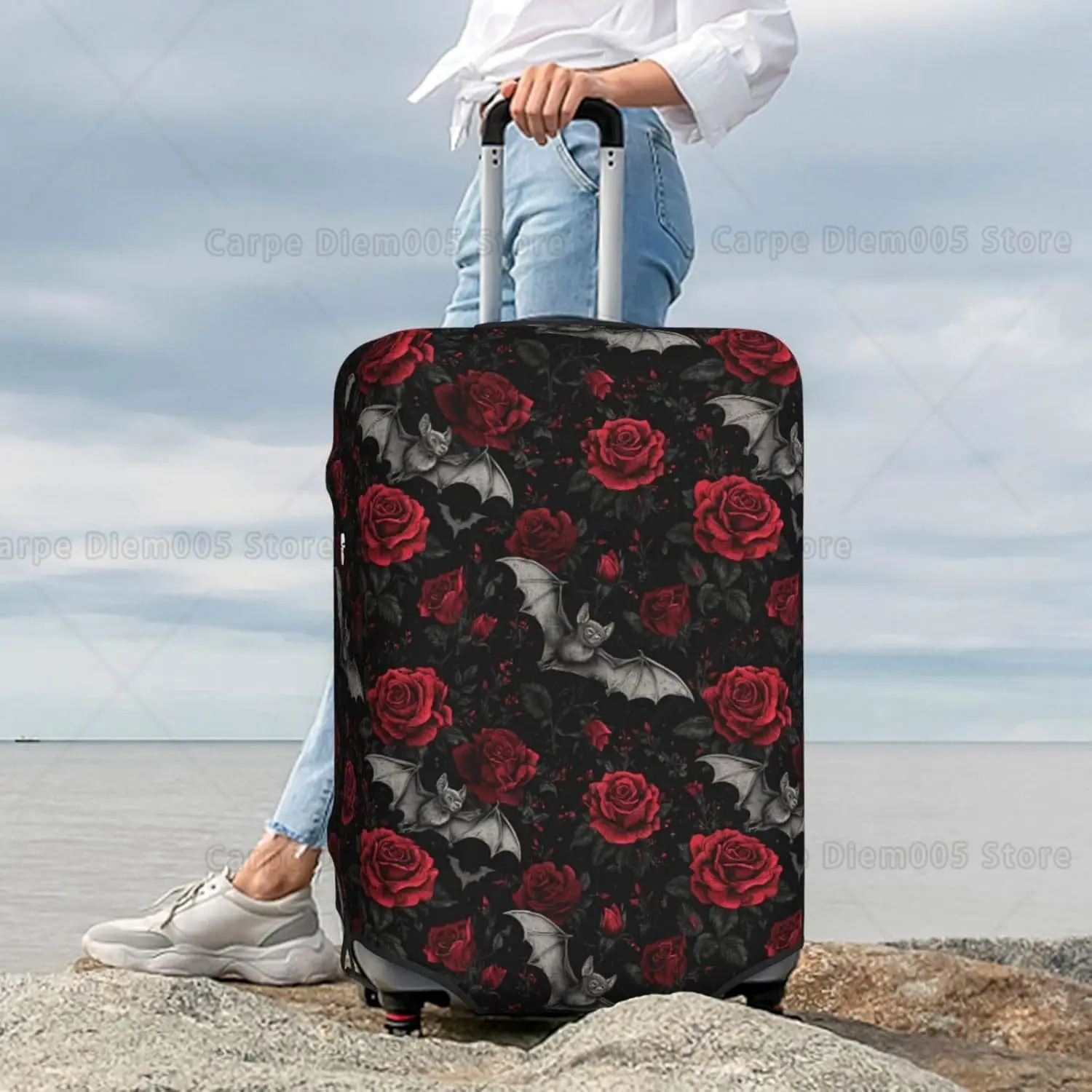 Goth Luggage Cover for Suitcase Tsa Approved Protector-Luggage Sleeve Large Suit Case Cover Travel Stretch Baggage Case
Goth Luggage Cover for Suitcase Tsa Approved Protector-Luggage Sleeve Large Suit Case Cover Travel Stretch Baggage Case