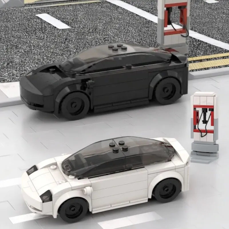 MOC креативный дизайн, строительные блоки для электромобиля, детские игрушки, черно-белый седан, модель для зарядки автомобиля, подарок на день рождения для мальчика
MOC креативный дизайн, строительные блоки для электромобиля, детские игрушки, черно-белый седан, модель для зарядки автомобиля, подарок на день рождения для мальчика