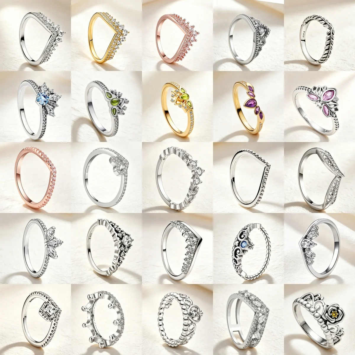 New 925 Silver Elegant and Noble Zircon Crown Ring, Suitable for Women's Wedding Parties, High Exquisite Jewelry Accessories
New 925 Silver Elegant and Noble Zircon Crown Ring, Suitable for Women's Wedding Parties, High Exquisite Jewelry Accessories